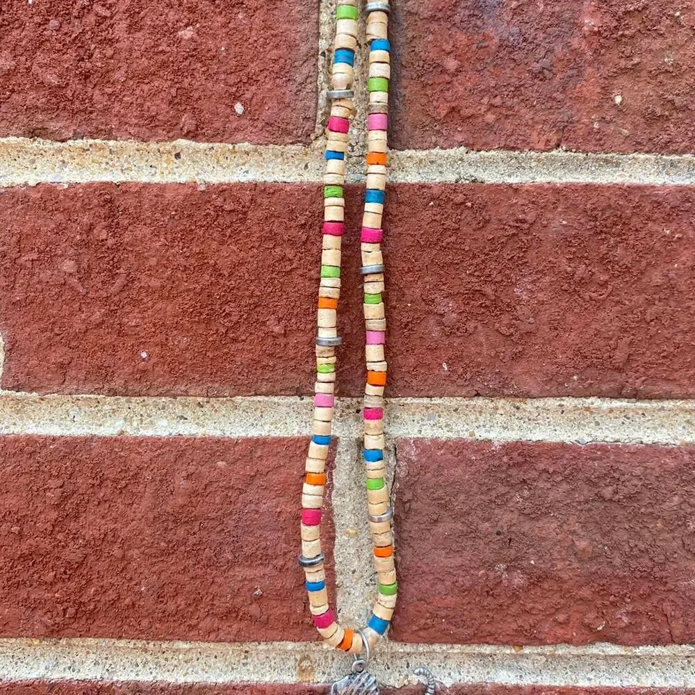 Pukka Shell Inspired Dinosaur y2k Necklace